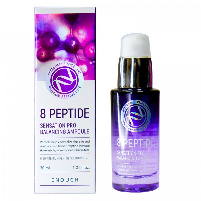 Сироватка для обличчя Enough 8 Peptide Sensation Pro Balancing Ampoule з пептидами 30 мл