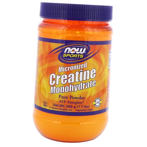 Креатин Моногидрат Micronized Creatine Monohydrate Powder Now Foods 500г Без вкуса (31128004)