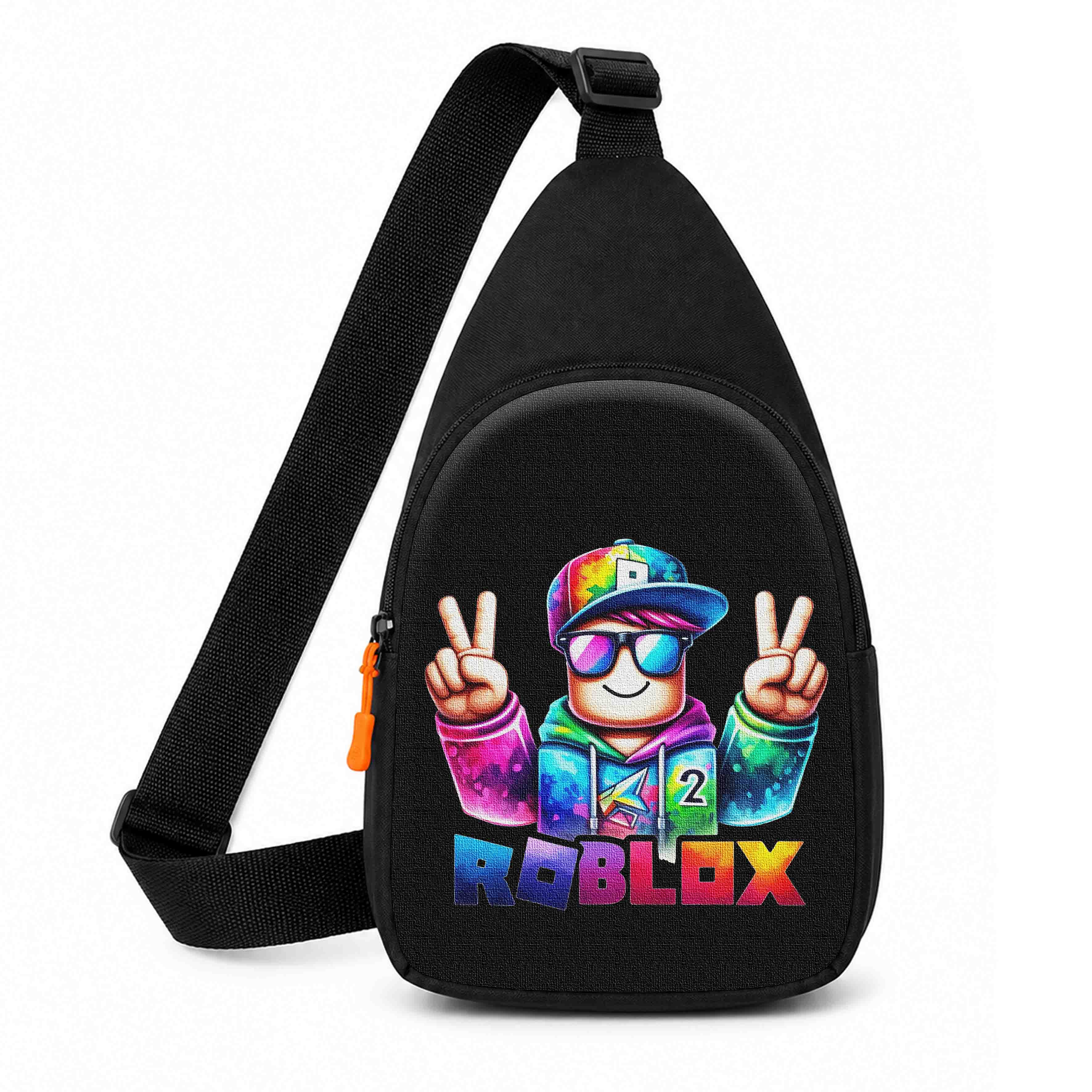 Дитяча сумка-слинг Roblox, чорна, 29×17×5 см, водонепроникна