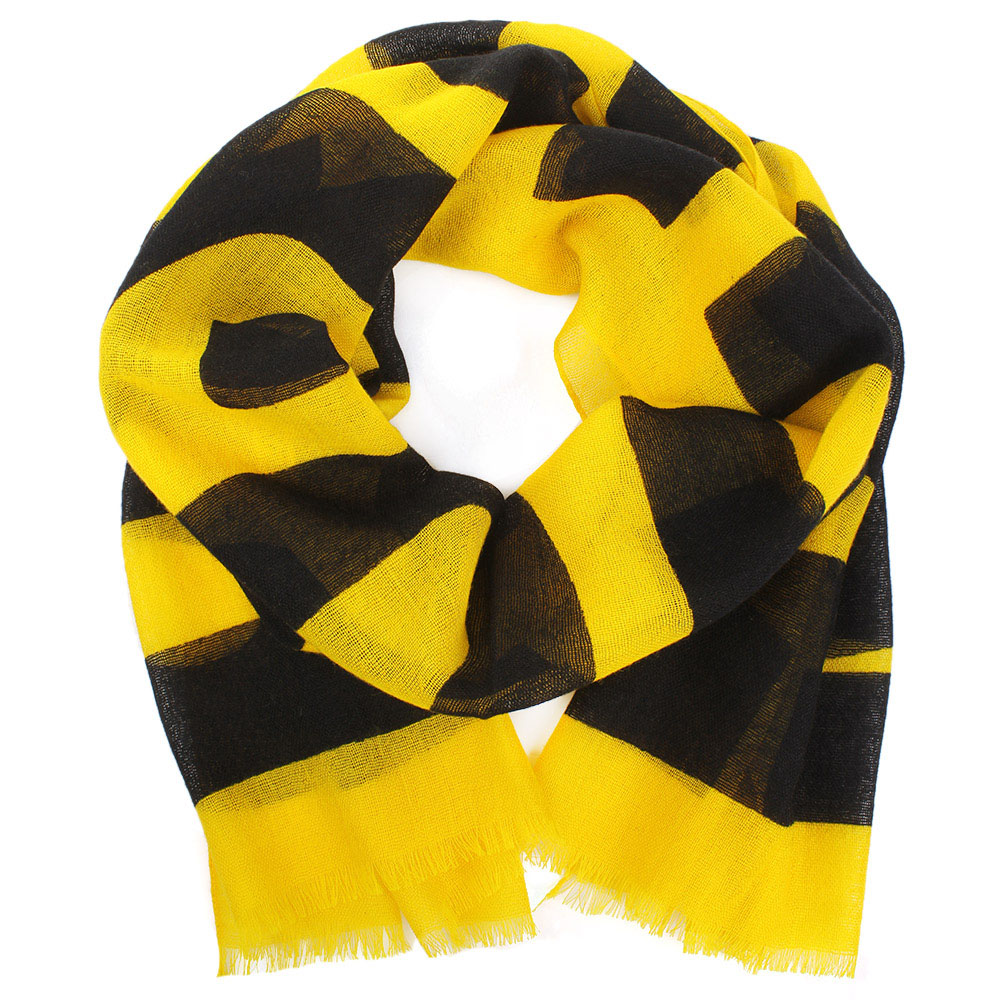 Шарф Moschino Желтый с черным (MS-010)