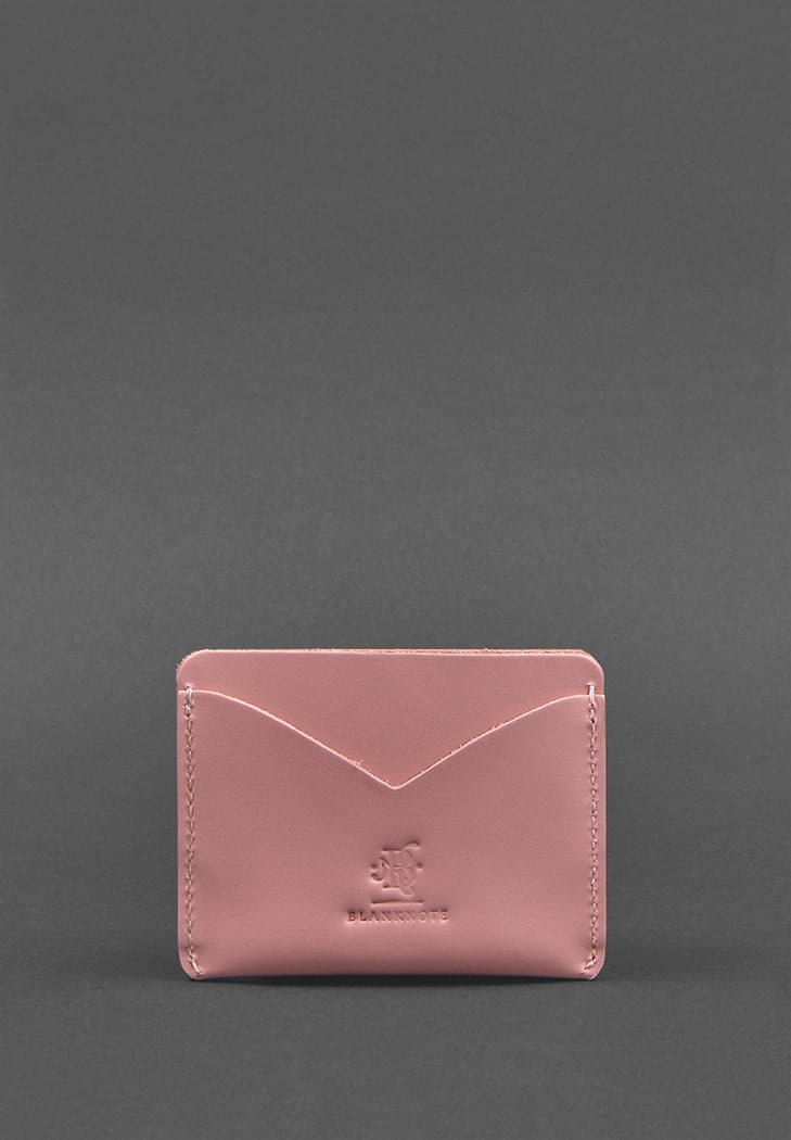Жіноча шкіряна візитниця 5.0 рожева BlankNote