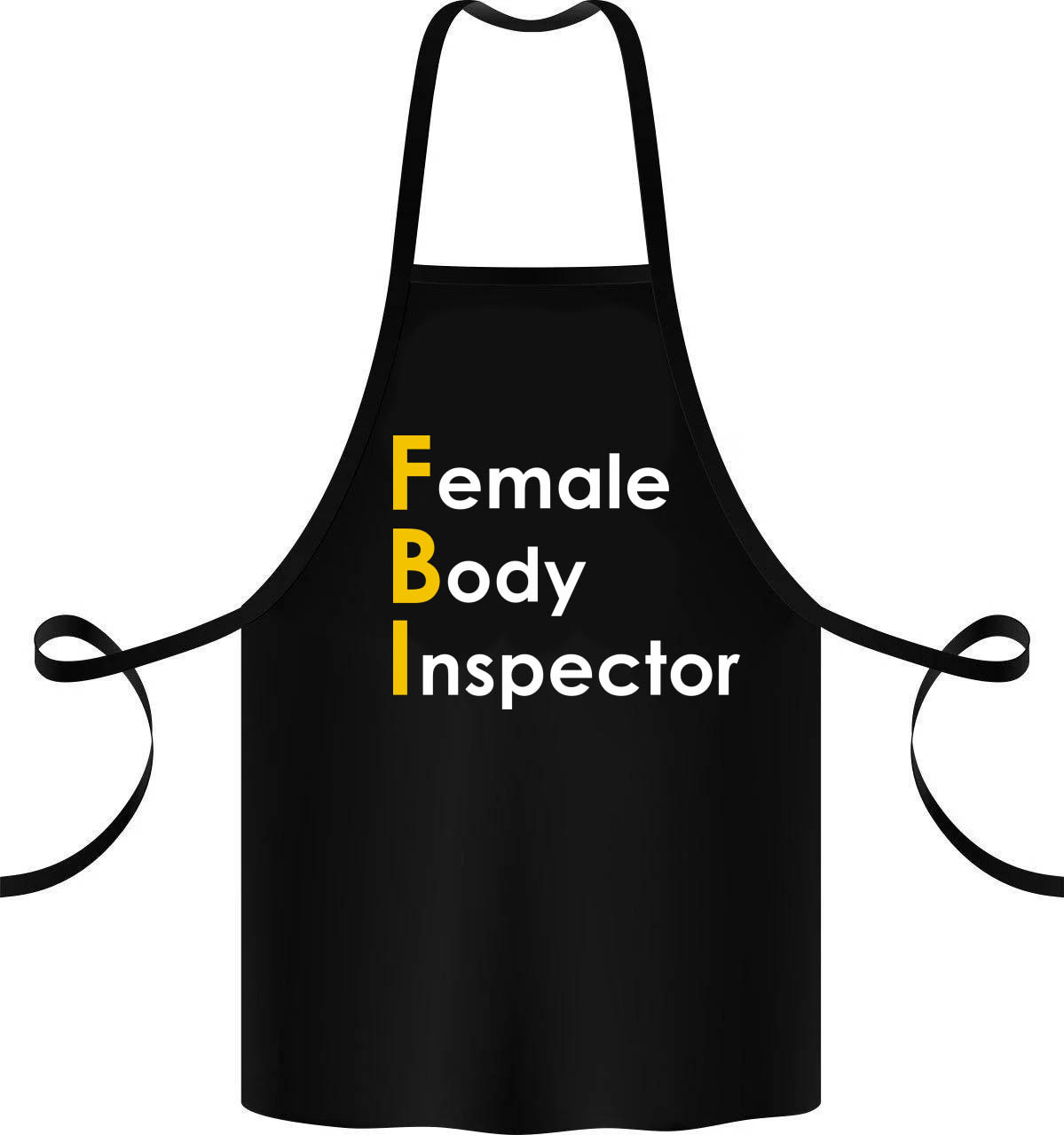 Фартук с принтом Кавун Female Body Inspector 68 см Черный