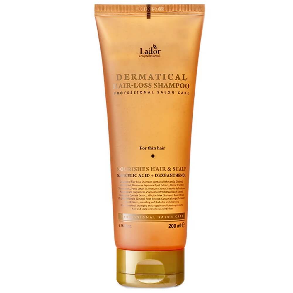 Шампунь против выпадения волос для тонких волос Lador Dermatical Hair Loss Shampoo For Thin Hair 200 мл (8809181934614)