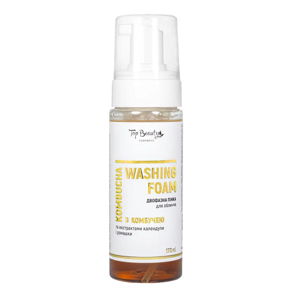 Пінка для вмивання двофазна з комбучею Top Beauty Kombucha Washing Foam 170 мл (4820169184962)
