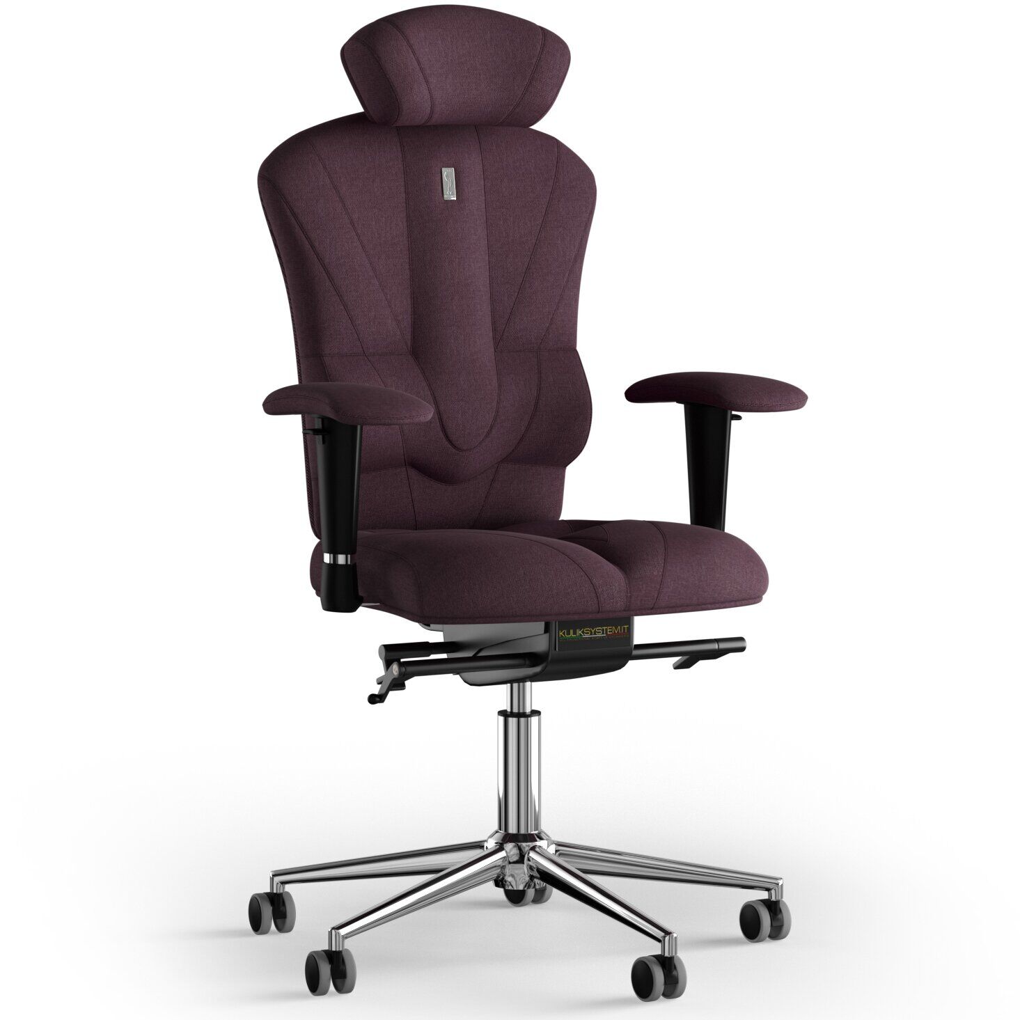 Кресло KULIK SYSTEM VICTORY Ткань с подголовником без строчки Фиолетовый (8-901-BS-MC-0509)