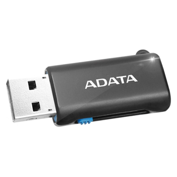 Кардридер ADATA microSD OTG microUSB + USB 2.0 AOTGMRBK Черный