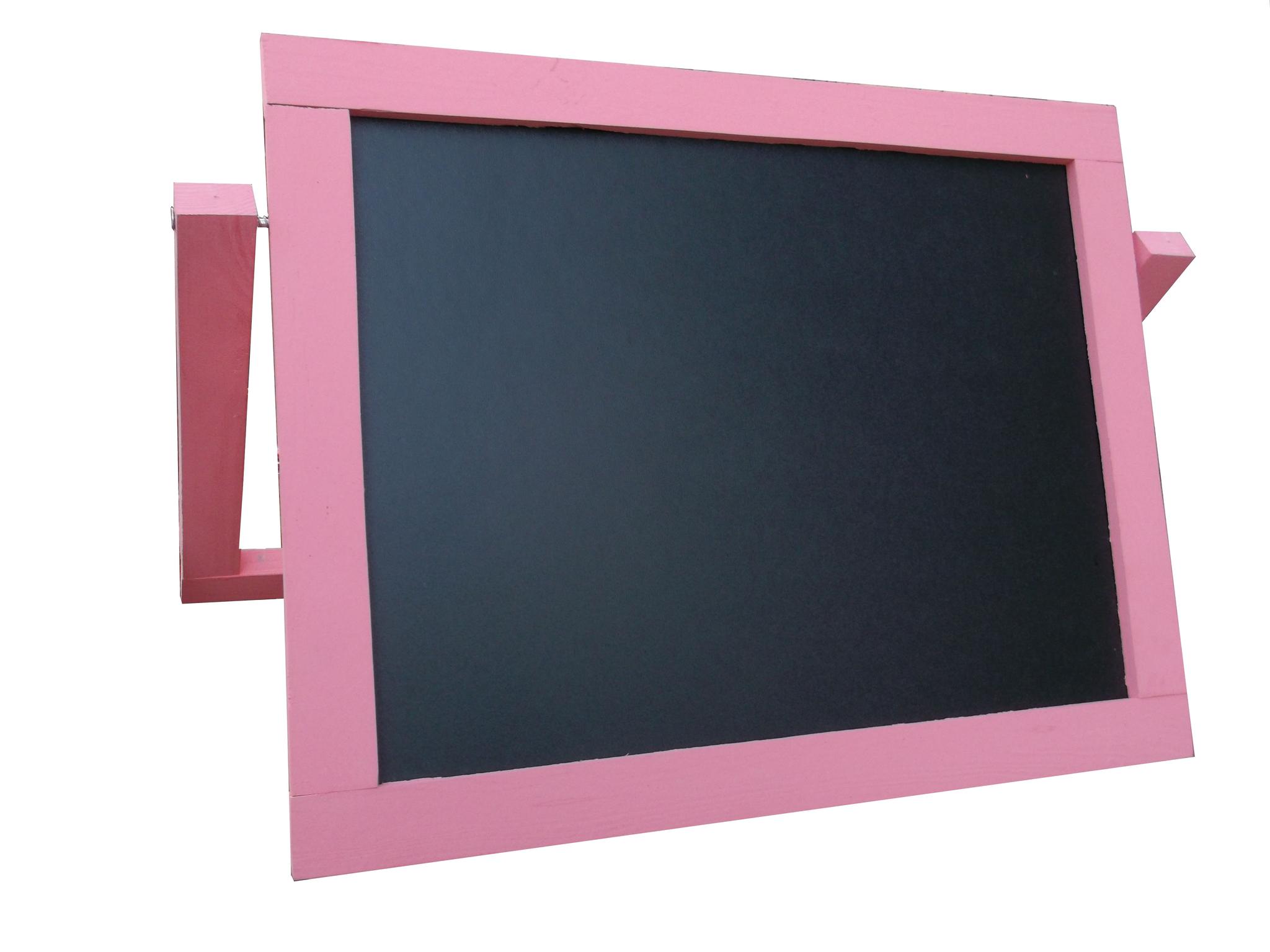 Мольберт дитячий магнітний Бертик рожевий настільний двосторонній 3в1 35х45