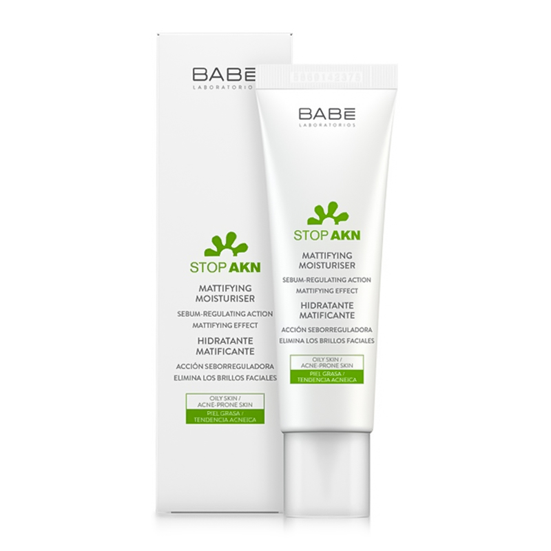 Крем для обличчя зволожуючий для жирної та проблемної шкіри BABE Laboratorios Stop Akn 50 мл