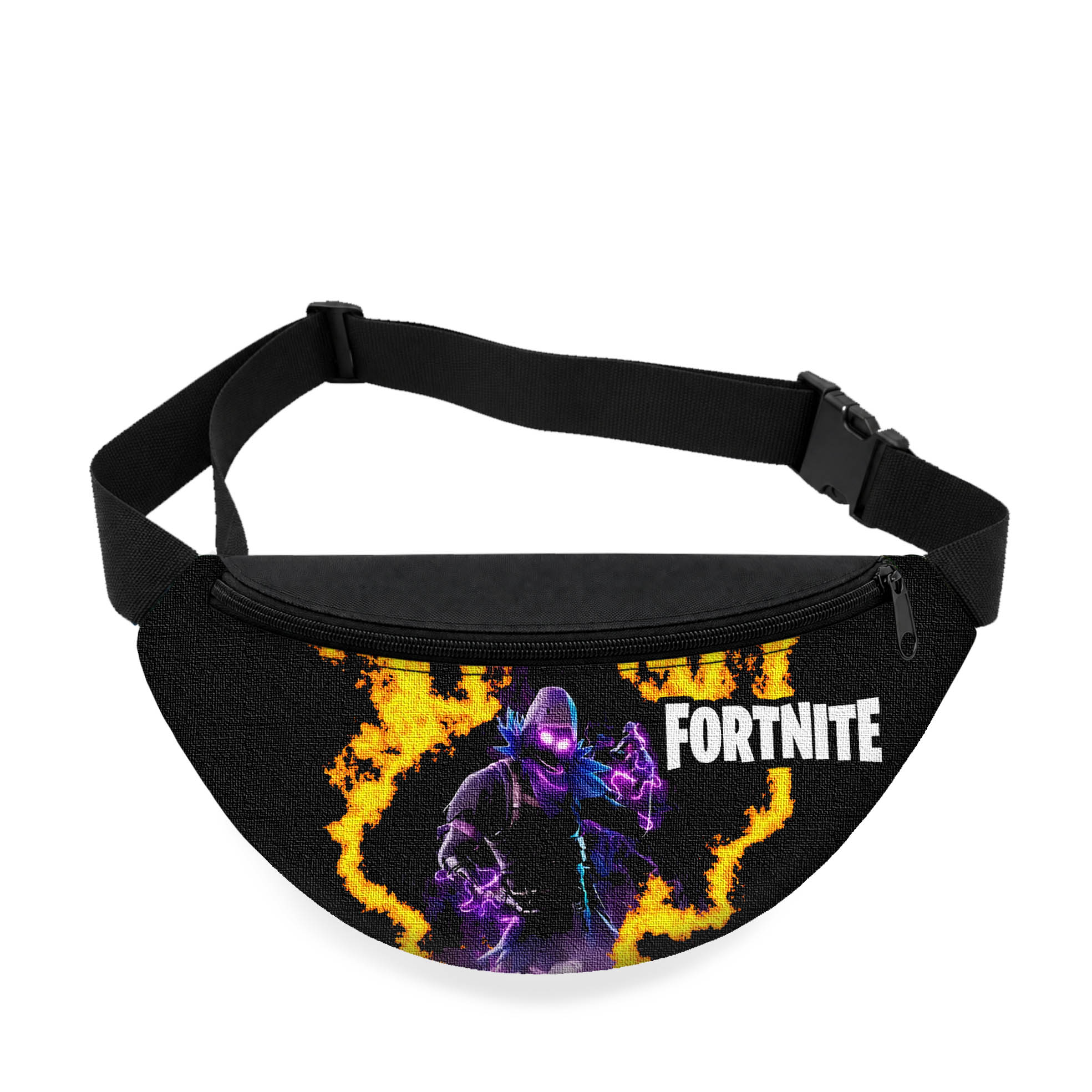 Сумка-бананка дитяча Fortnite, оксфорд, чорна, 32x15x7.5 см