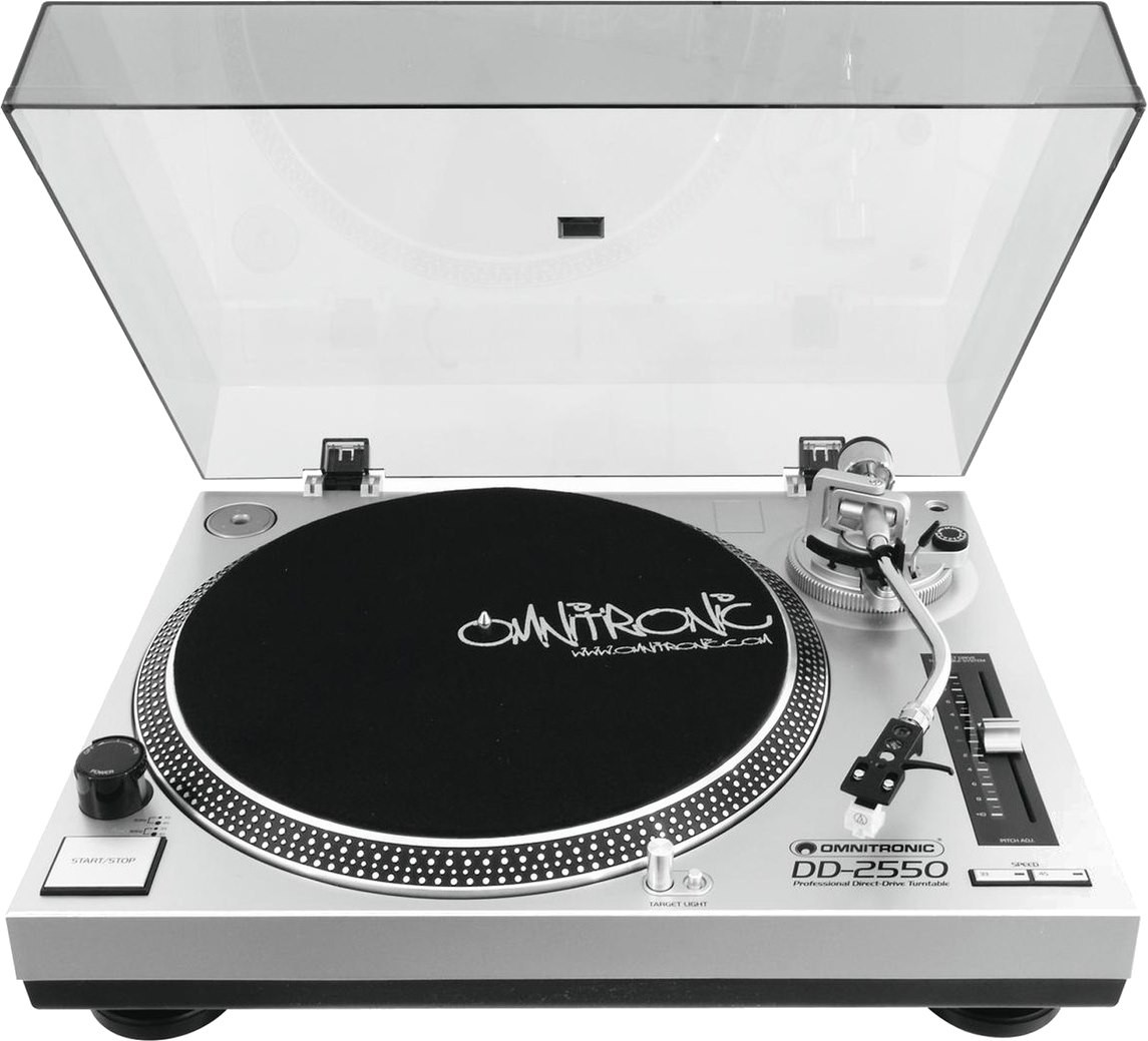 Програвач вінілу Omnitronic DD-2550 Silver (CE00177)