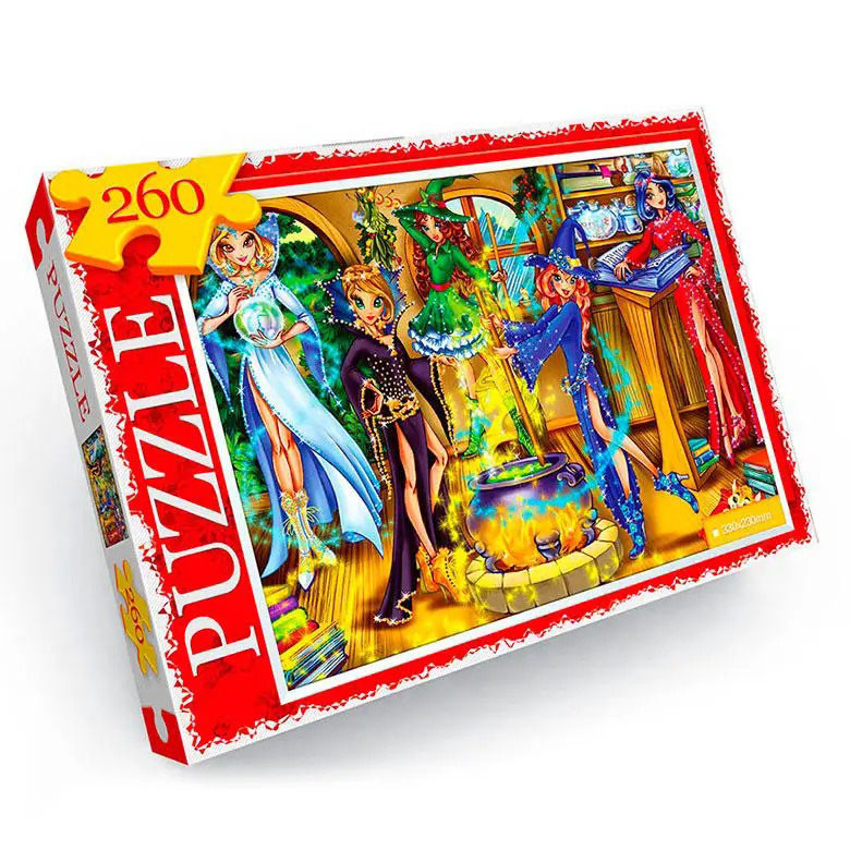 Пазл классический Danko Toys C260-13-01-16 260 эл Юные волшебницы