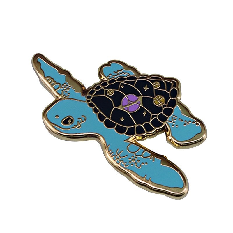 Значок BROCHE Черепаха голубой BRGV113435