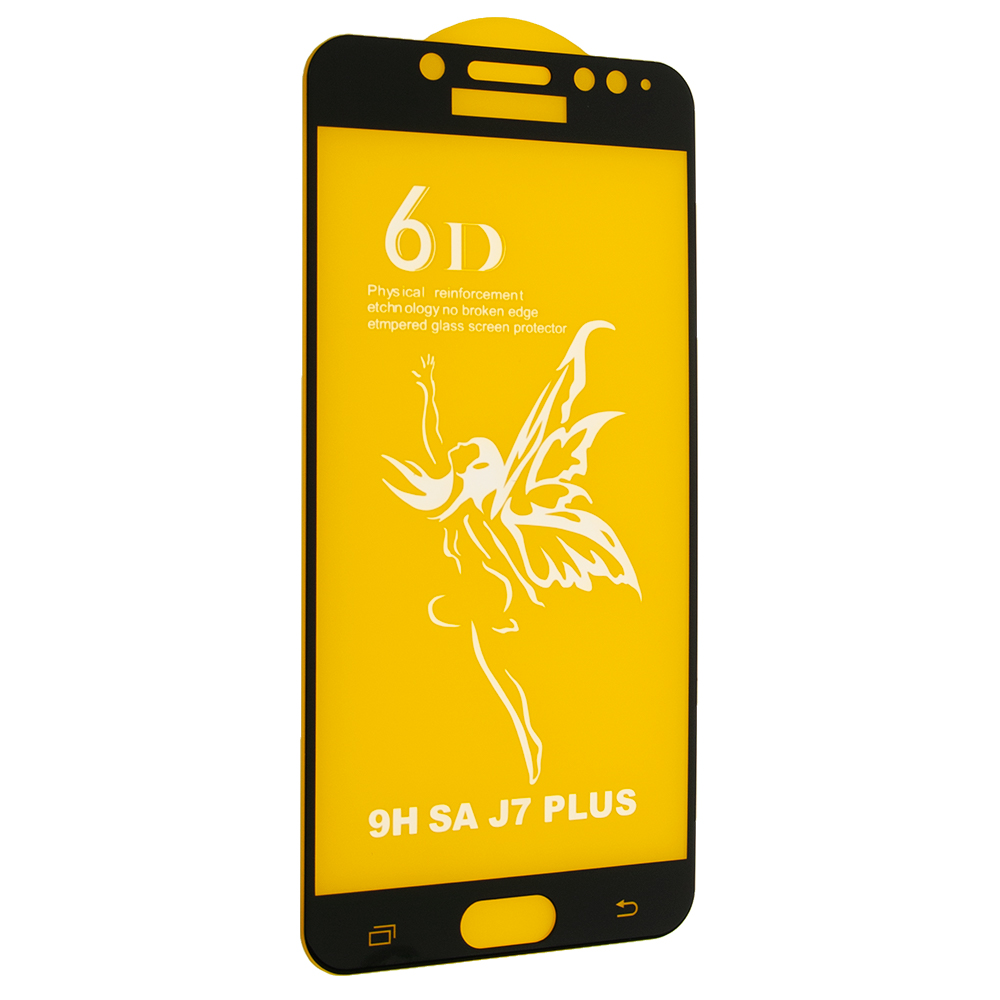 Захисне скло 6D Premium Glass до Samsung Galaxy J7 Plus SM-C710 Black (5822)