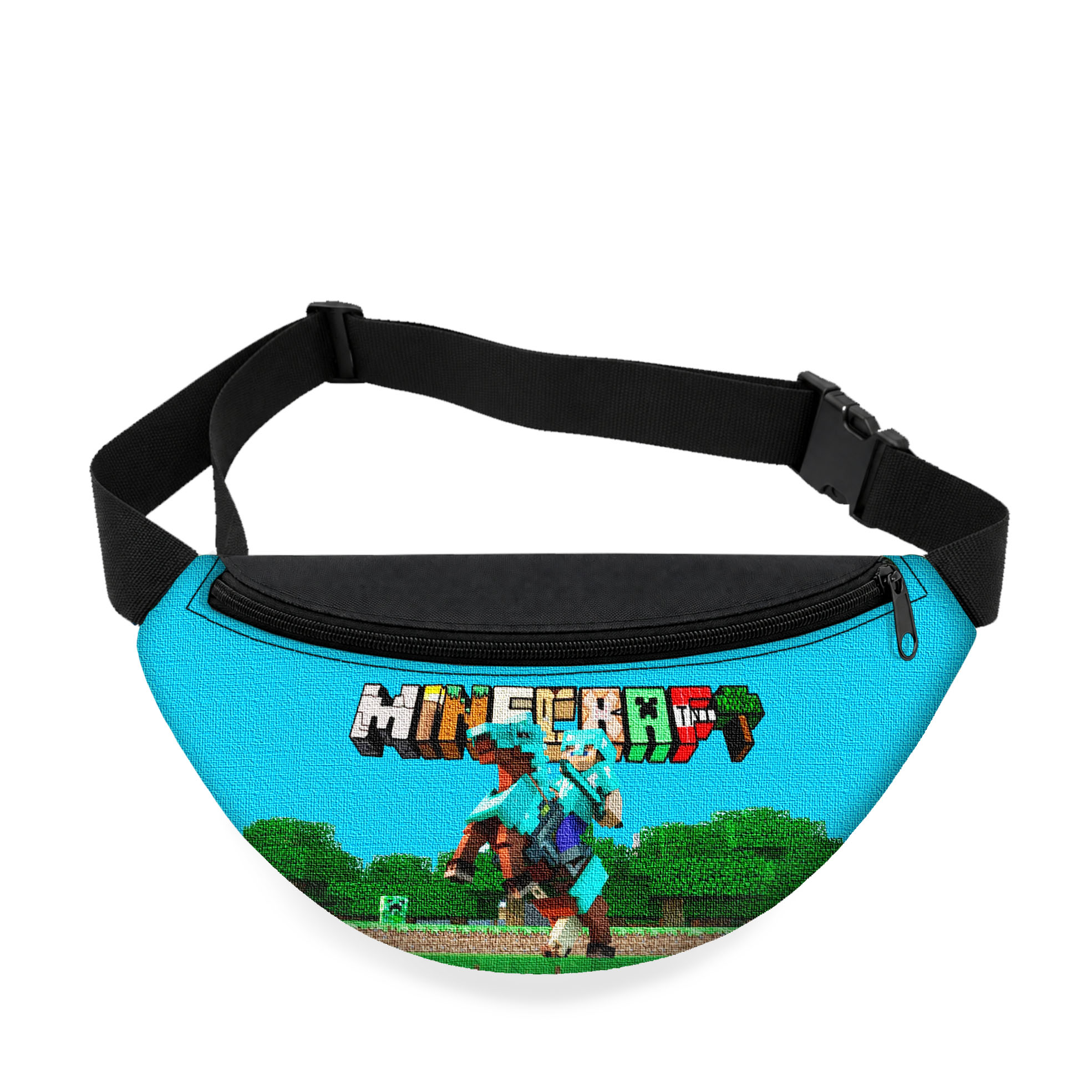 Дитяча бананка Minecraft, чорна, 32×15×7.5 см