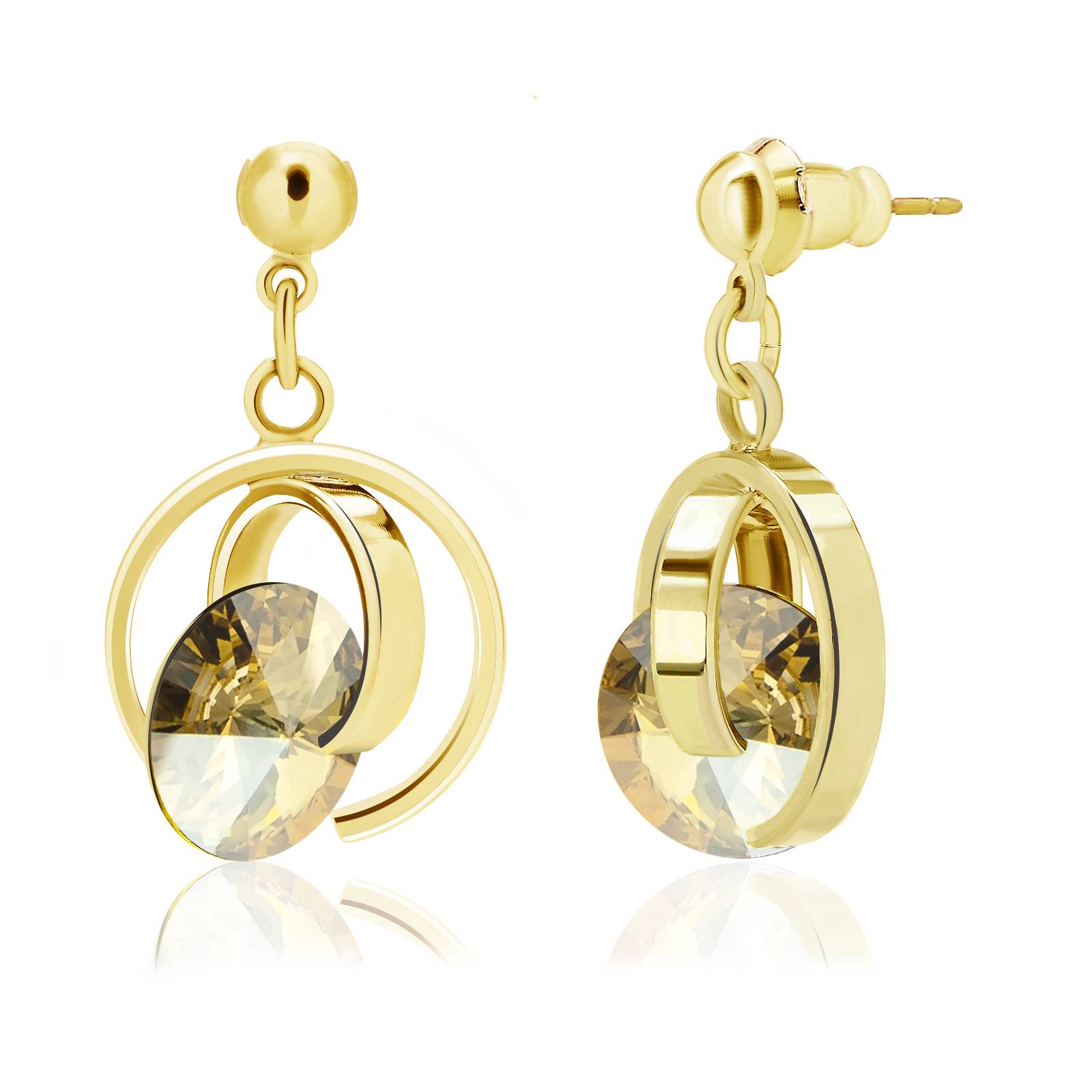 Сережки KOBI Icedge із кристалами Swarovski 10 мм (7440-6403-05-35)