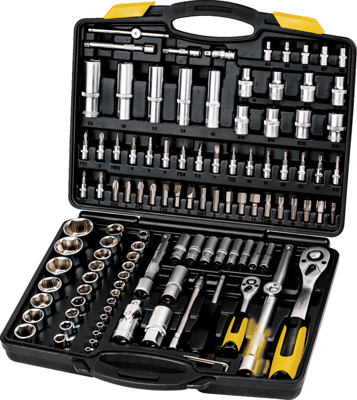 Набор ключеи? и насадок торцевых Mastertool 1/4  и 1/2  Cr-V 111 шт (78-5111)