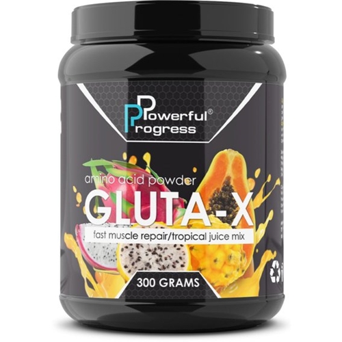 Глютамин для спорта Powerful Progress Gluta Х 300 g /30 servings/ Tropical mix