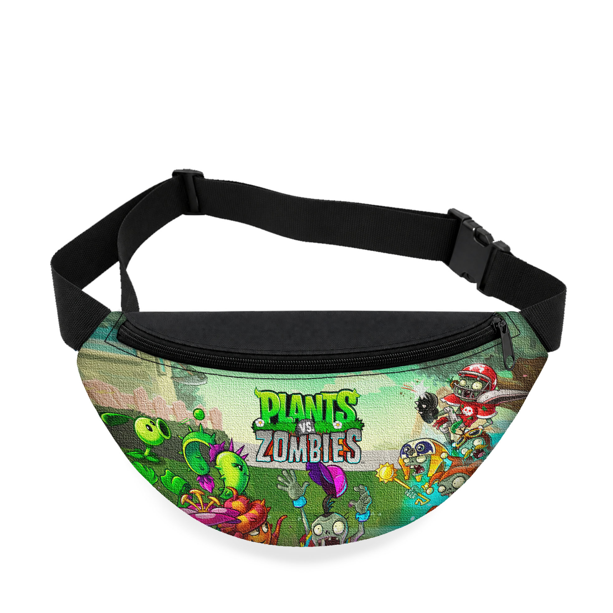 Дитяча бананка Plants vs Zombies, чорна, 32×15×7.5 см