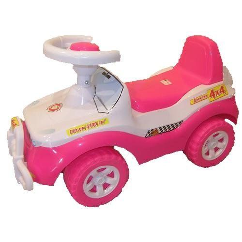 Дитяча машинка-каталка (толокар) Оріон Джипік з клаксоном рожевий 105