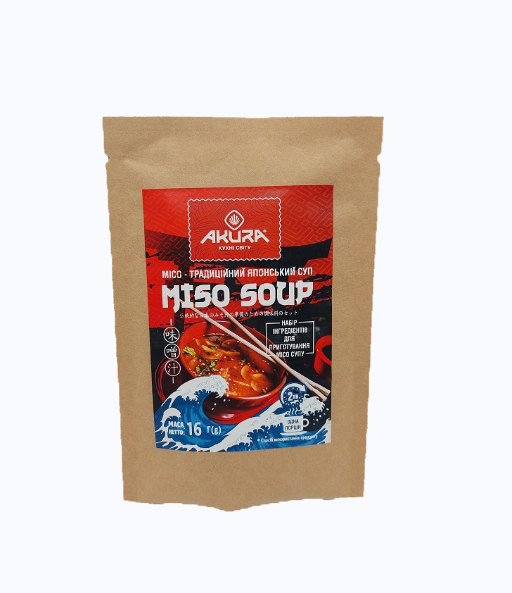 Місо суп швидкого приготування Akura 16 г