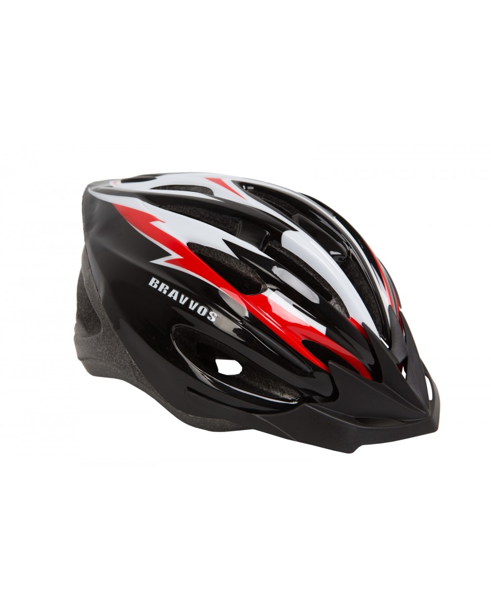 Шлем велосипедный L 58-61см Bravvos HE127 Черный/Красный (HEAD-034)