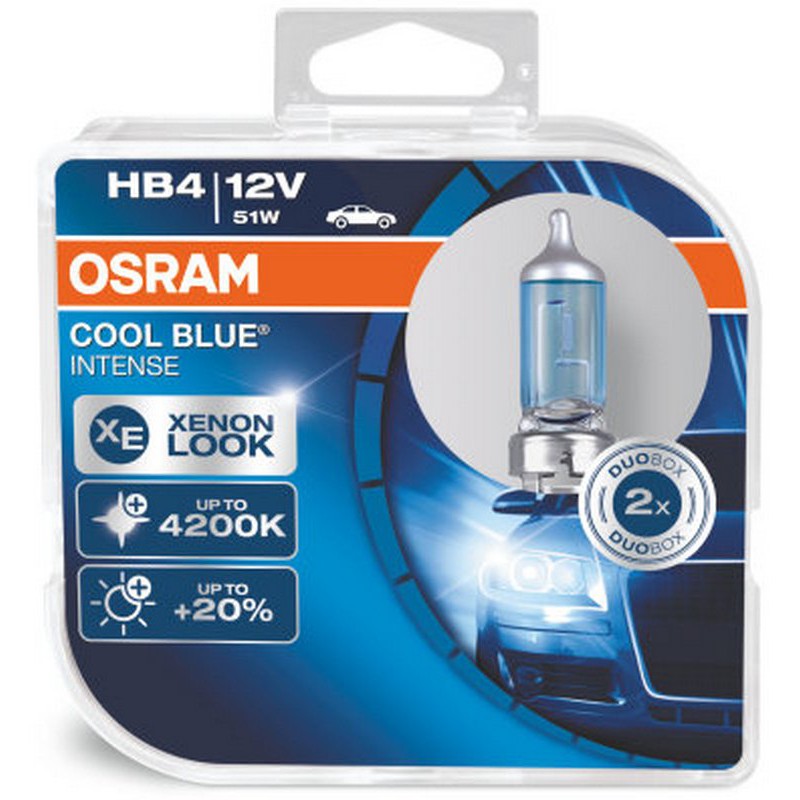 Автолампа OSRAM 9006CBI Cool Blue Intense HB4 60W 12V P22d 10X2 HardDuopet