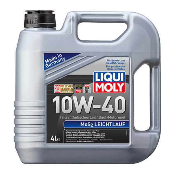 Полусинтетическое моторное масло Liqui Moly MoS2 Leichtlauf SAE 10W-40 4 л (6948)