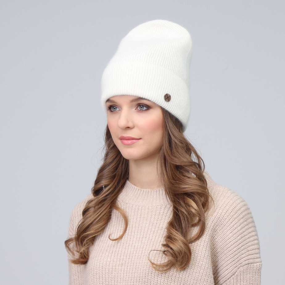 Шапка LuckyLOOK бини 251-978 One size Белый