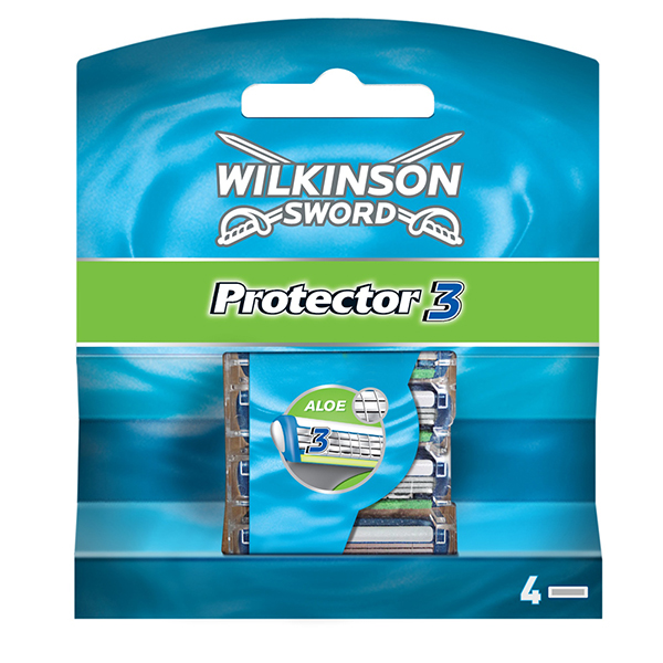 Сменные кассеты для бритья Wilkinson Sword Protector 3 - 4 шт (1015)