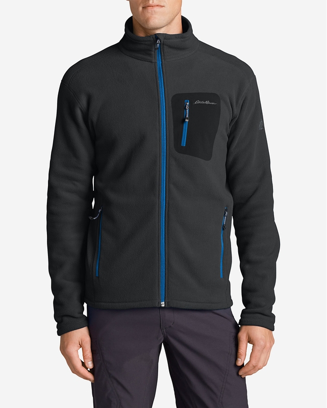 Кофта Eddie Bauer Men Cloud Layer F-Zip DK SMOKE L Темно-сіра (0679SM-L)