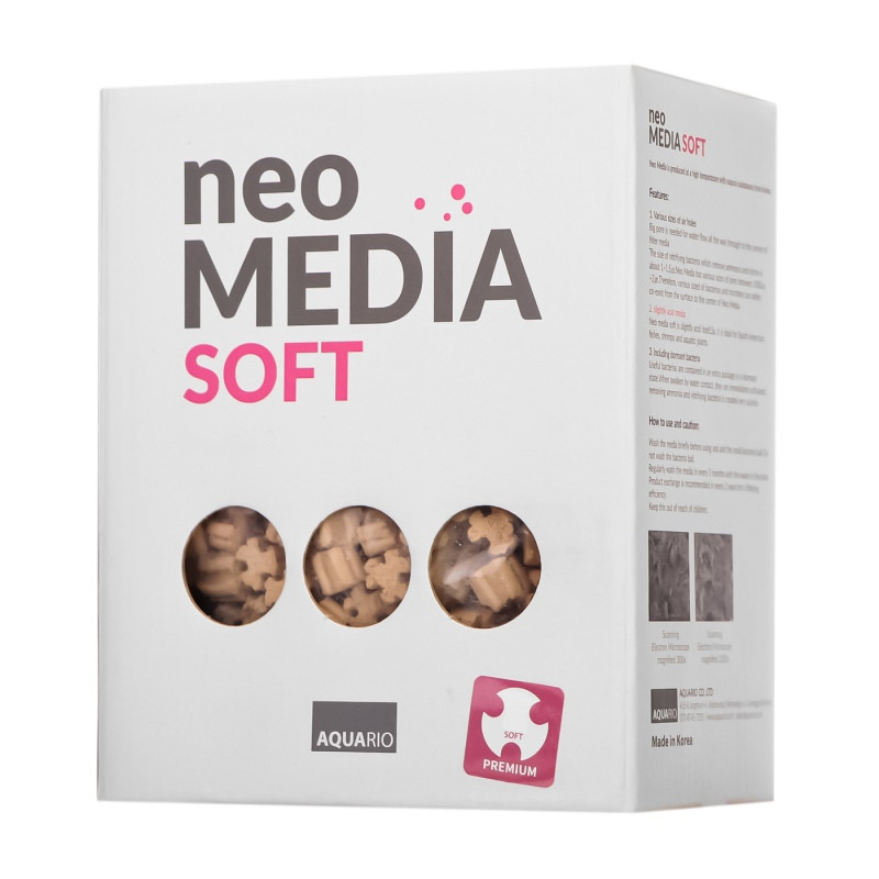 Наполнитель для биофильтрации Aquario Neo Media Soft L с нейтральным pH 5 л (neomedia-sl5)