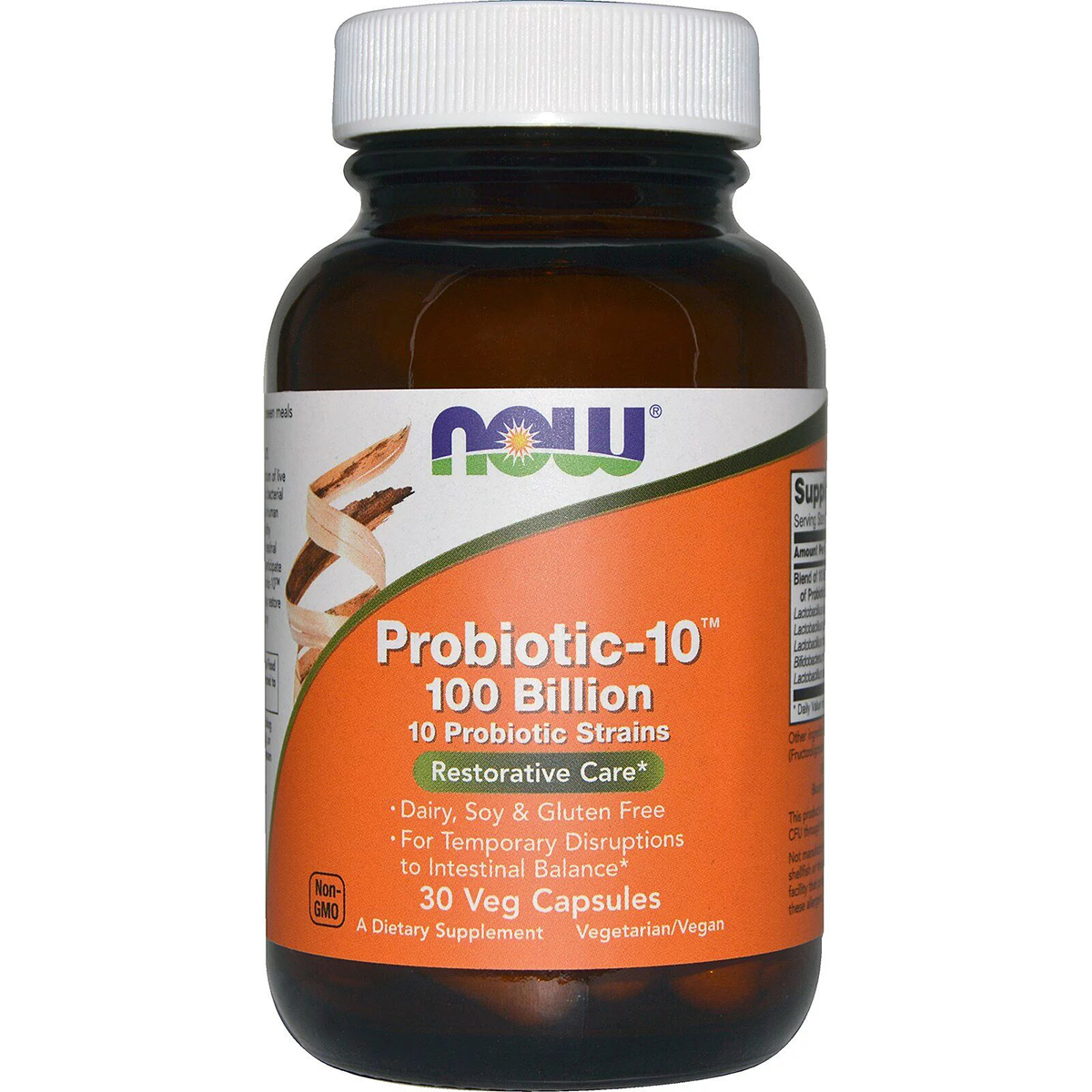 Пробиотический Комплекс Probiotic 100 Billion, Now Foods, 30 гелевых капсул