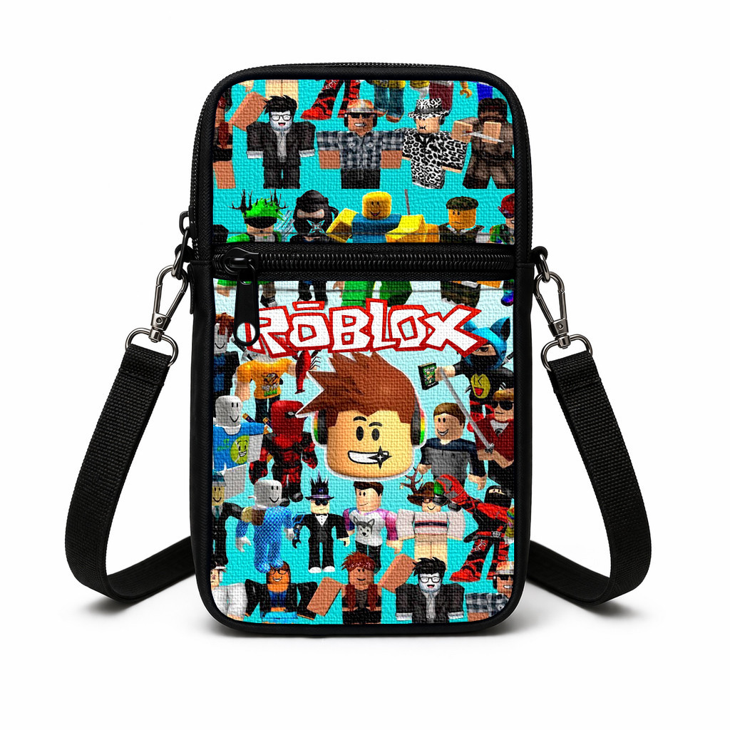 Дитяча сумка через плече з принтом Roblox, поліестер, 19×10×5 см — арт. 3017640890