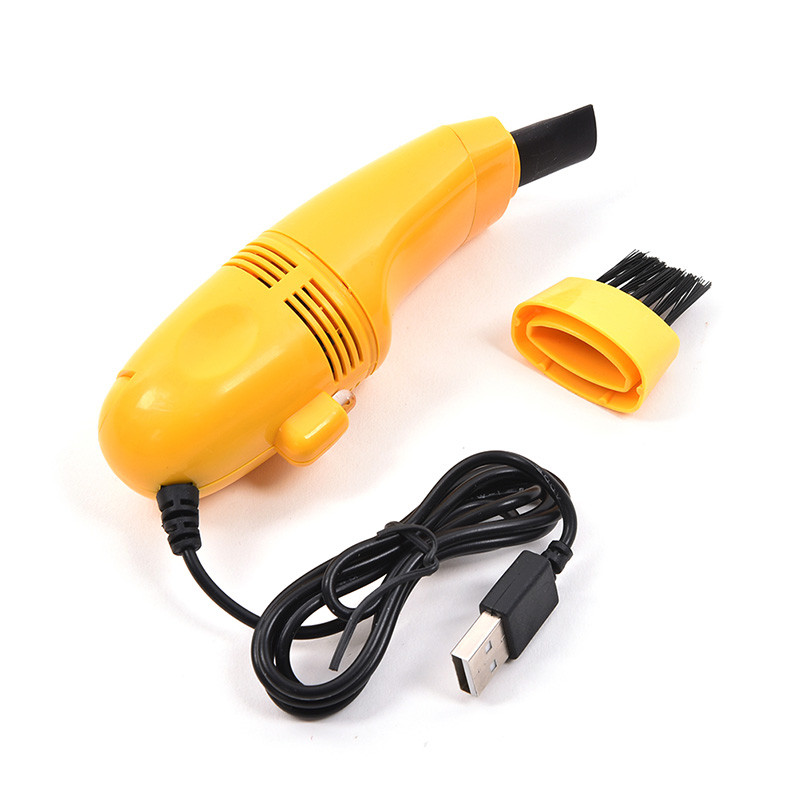 Міні пилосос для чищення клавіатури PWE KY-8081 USB Yellow (hub_np2_0983)