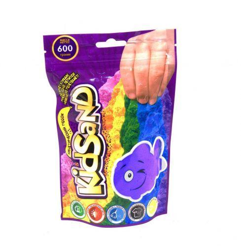 Кинетический песок Danko Toys KidSand, в пакете, 600 г фиолетовый