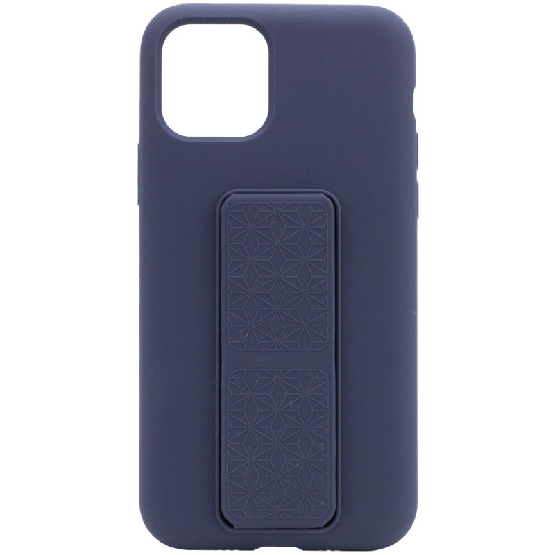 Чехол Silicone Case Hand Holder для Apple iPhone 11 Pro (5.8) (Темно-синий / Midnight blue) 1096557