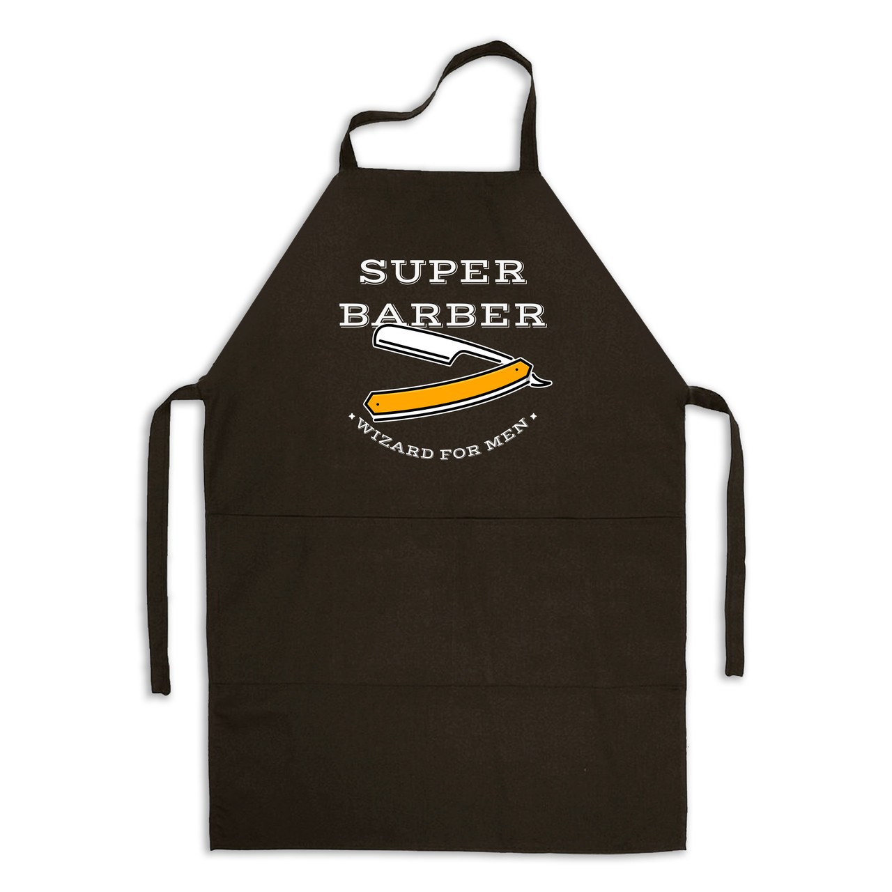 Фартух кухонний з принтом Кавун Super Barber Wizar for men 68 см Чорний