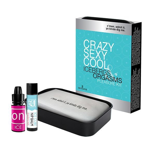Подарунковий набір Sensuva Crazy Sexy Cool: рідкий вібратор та бальзам для сосків охолодний ефект (SO3153S)