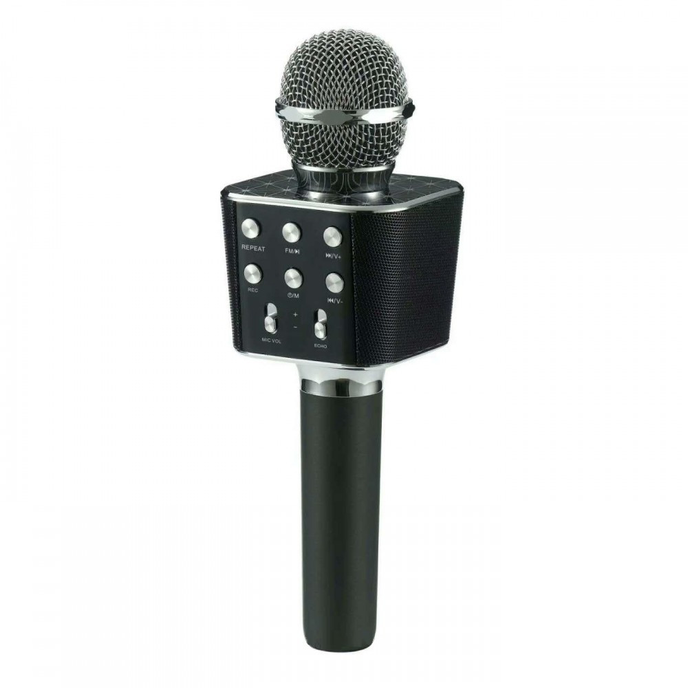 Беспроводной Bluetooth караоке микрофон WS-1688 Black (G101001168)
