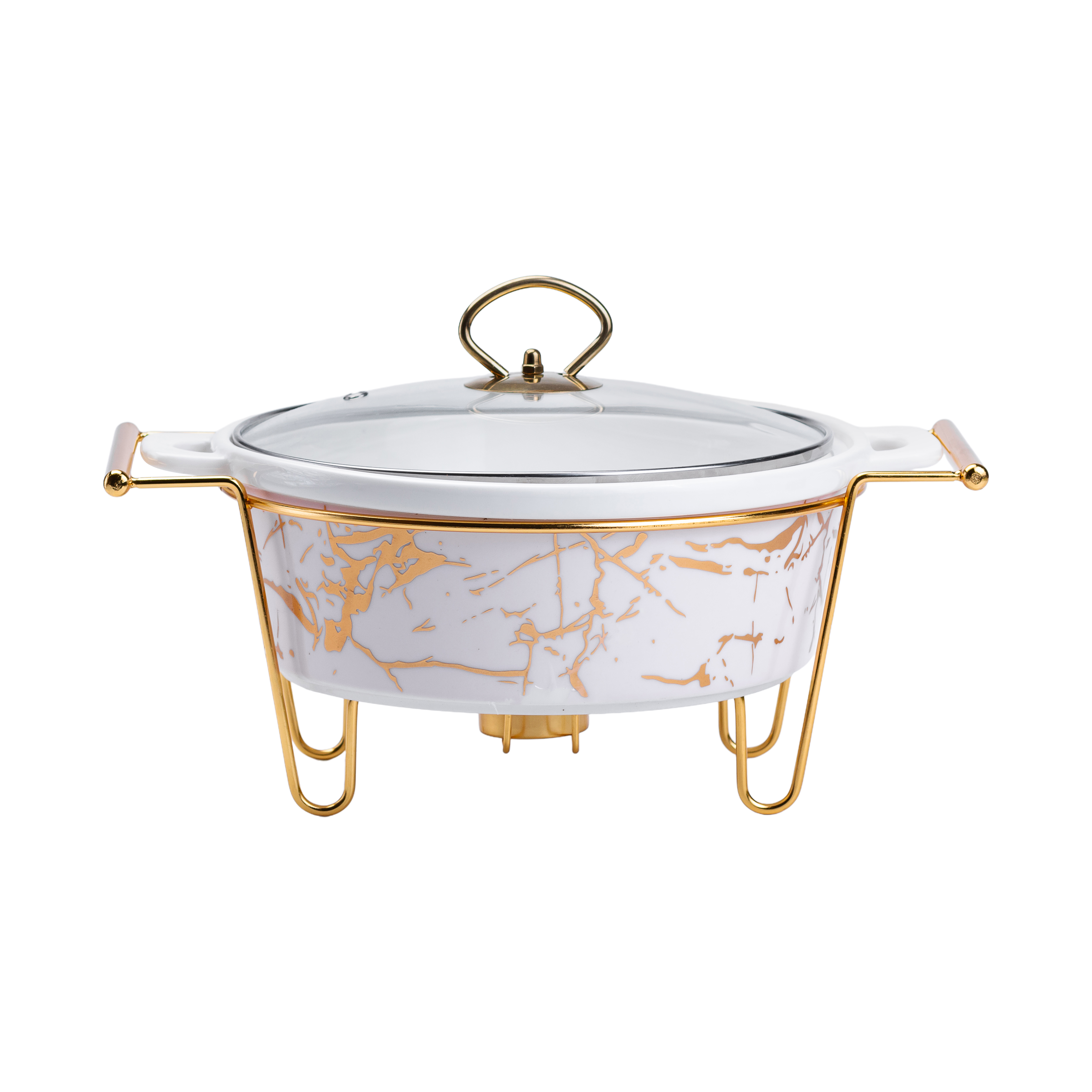Мармитница YIWU 1.5 л Бело-золотой (HP1038)