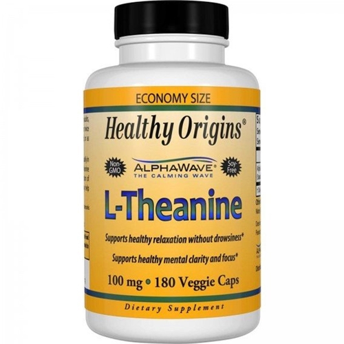 Теанин Healthy Origins L-Theanine 100 mg 180 Veg Caps