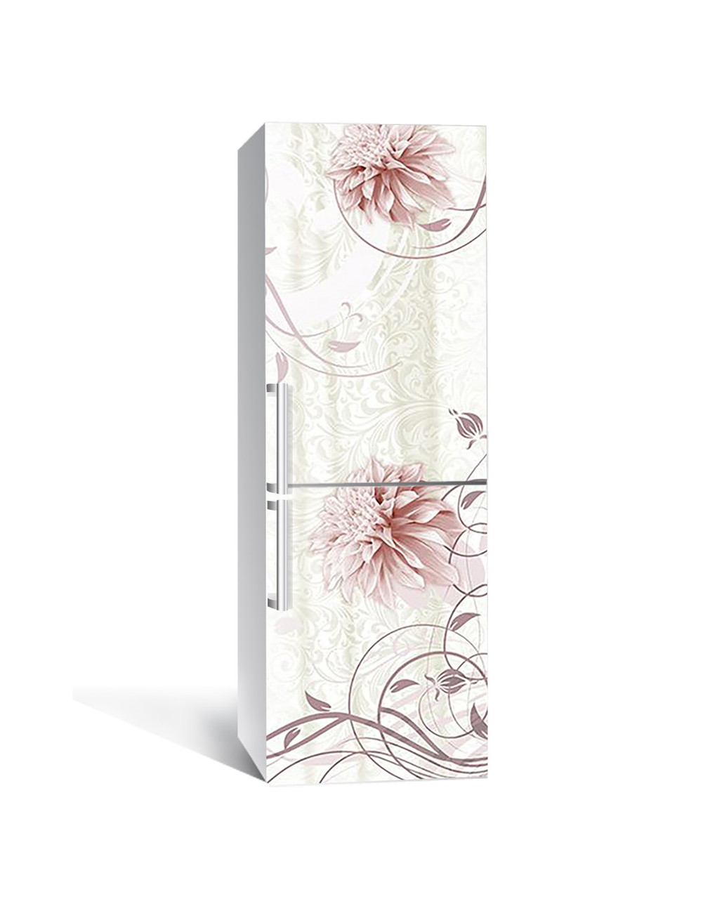 Наклейка на холодильник Zatarga «Пудровий шовк» 650х2000 мм вінілова 3Д наклейка декор на кухню самоклеюча