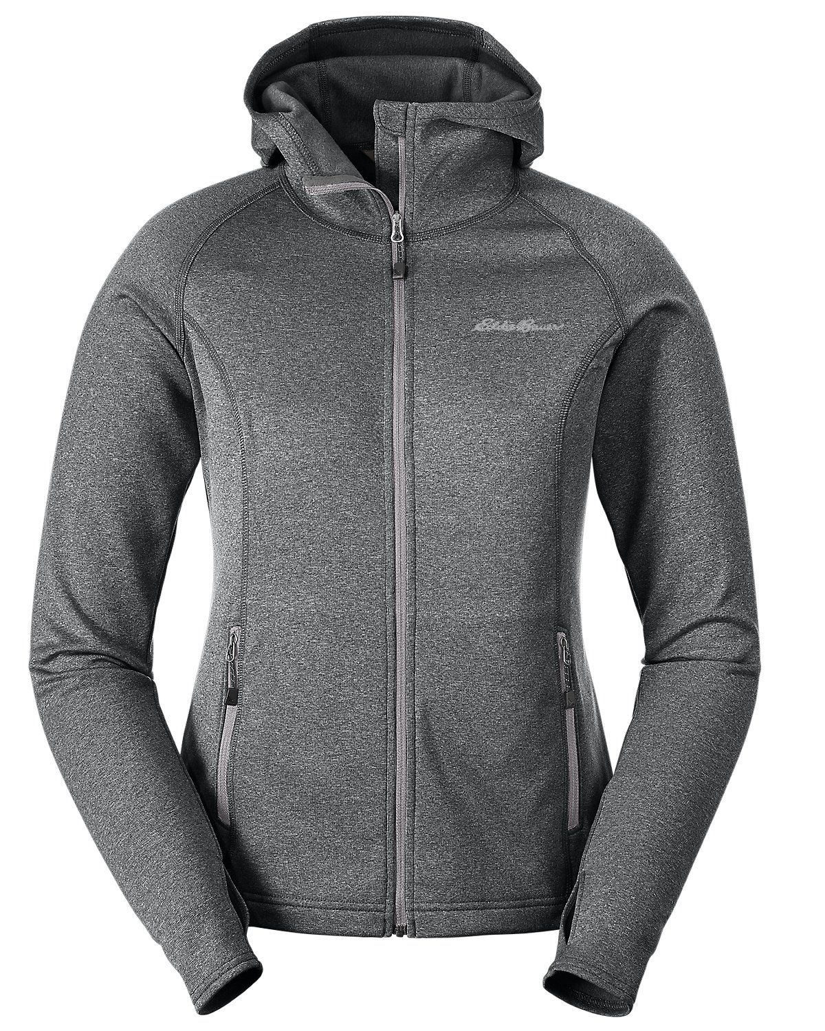 Кофта Eddie Bauer Womens High Route Fleece Hoodie L Темно-серый (3701DKS)