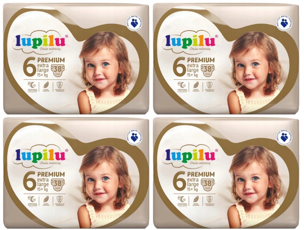 Підгузники Lupilu Premium Extra large 6 15+ кг 152 шт