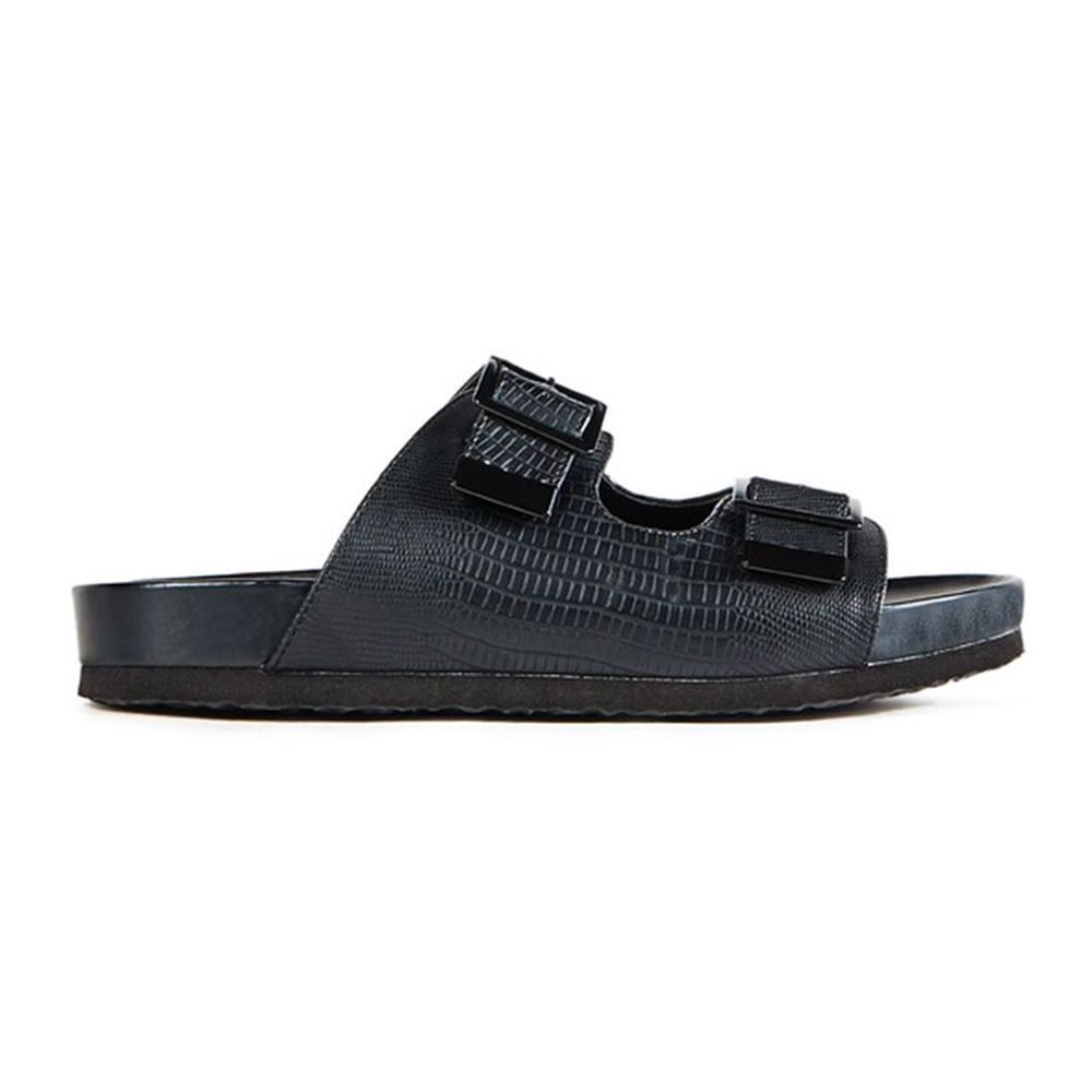 Шльопанці JustFab Womens Loraleigh 36 Чорний (354657BK)