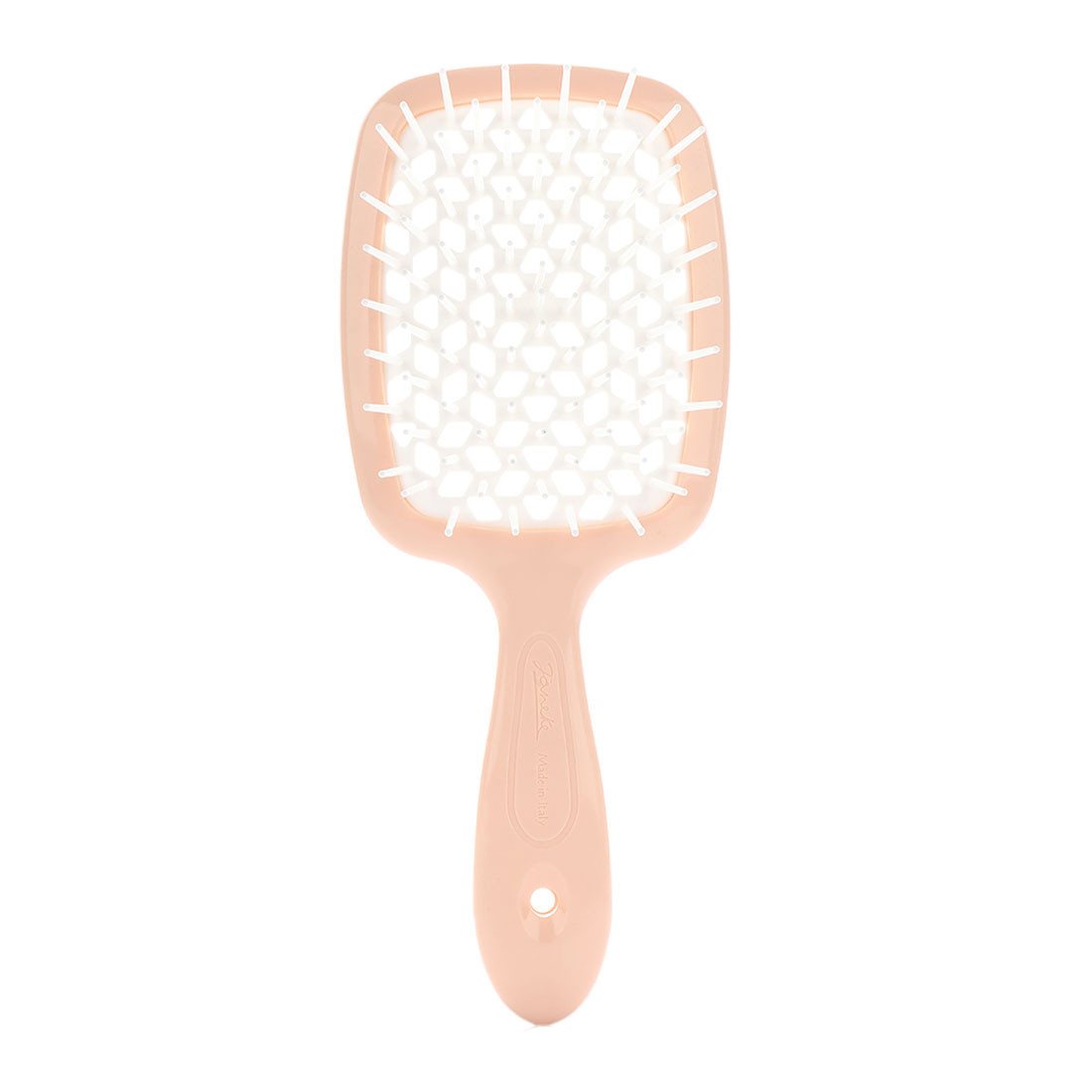 Щітка для волосся персикова з білим Superbrush Janeke