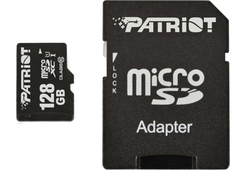 Карта пам'яті MicroSDXC 128GB UHS-I Class 10 Patriot LX + SD-adapter (PSF128GMCSDXC10)