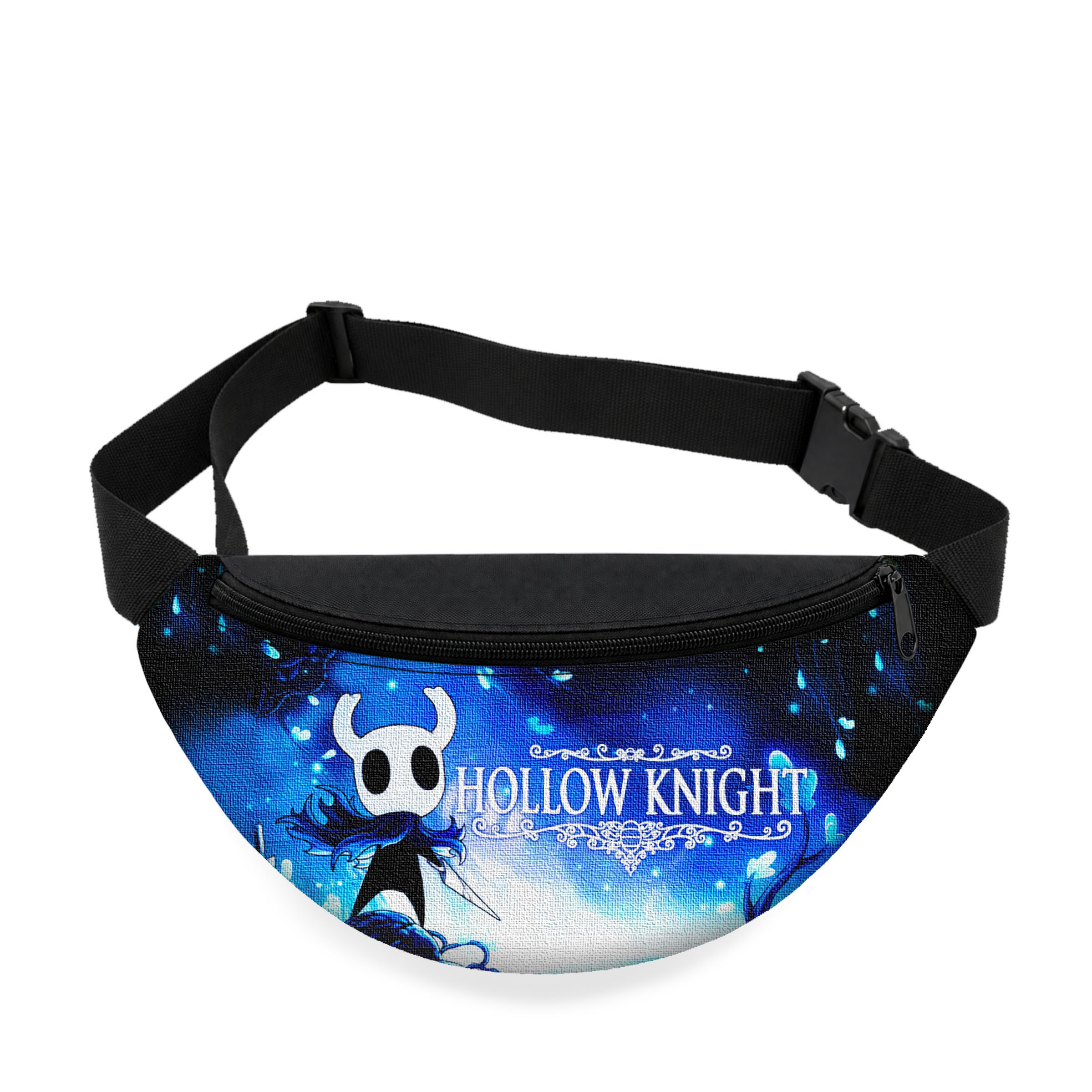Дитяча сумка-бананка Hollow Knight, чорна, 32×15×7.5 см
