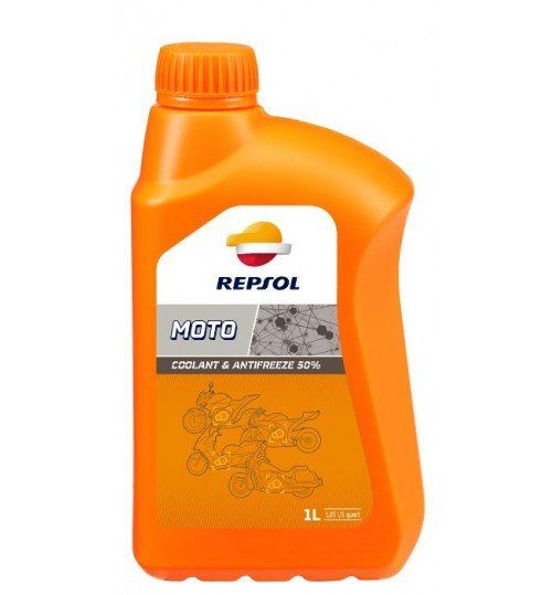 Охолоджуюча рідина Repsol MOTO COOLANT & ANTIFREEZE 50%, 1л/RP714W51