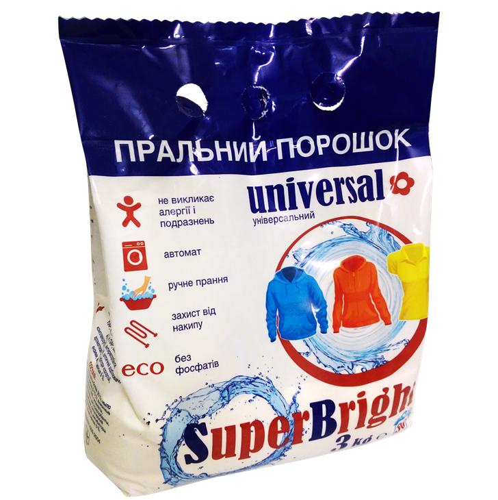 Стиральный порошок Super Bright универсальный 3 кг (90703102)